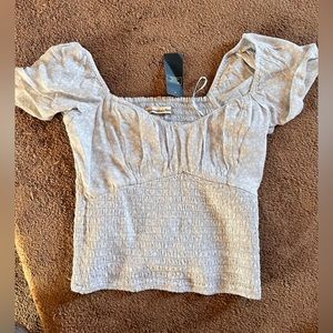 Baby Blue Abercrombie & Fitch Crop Top